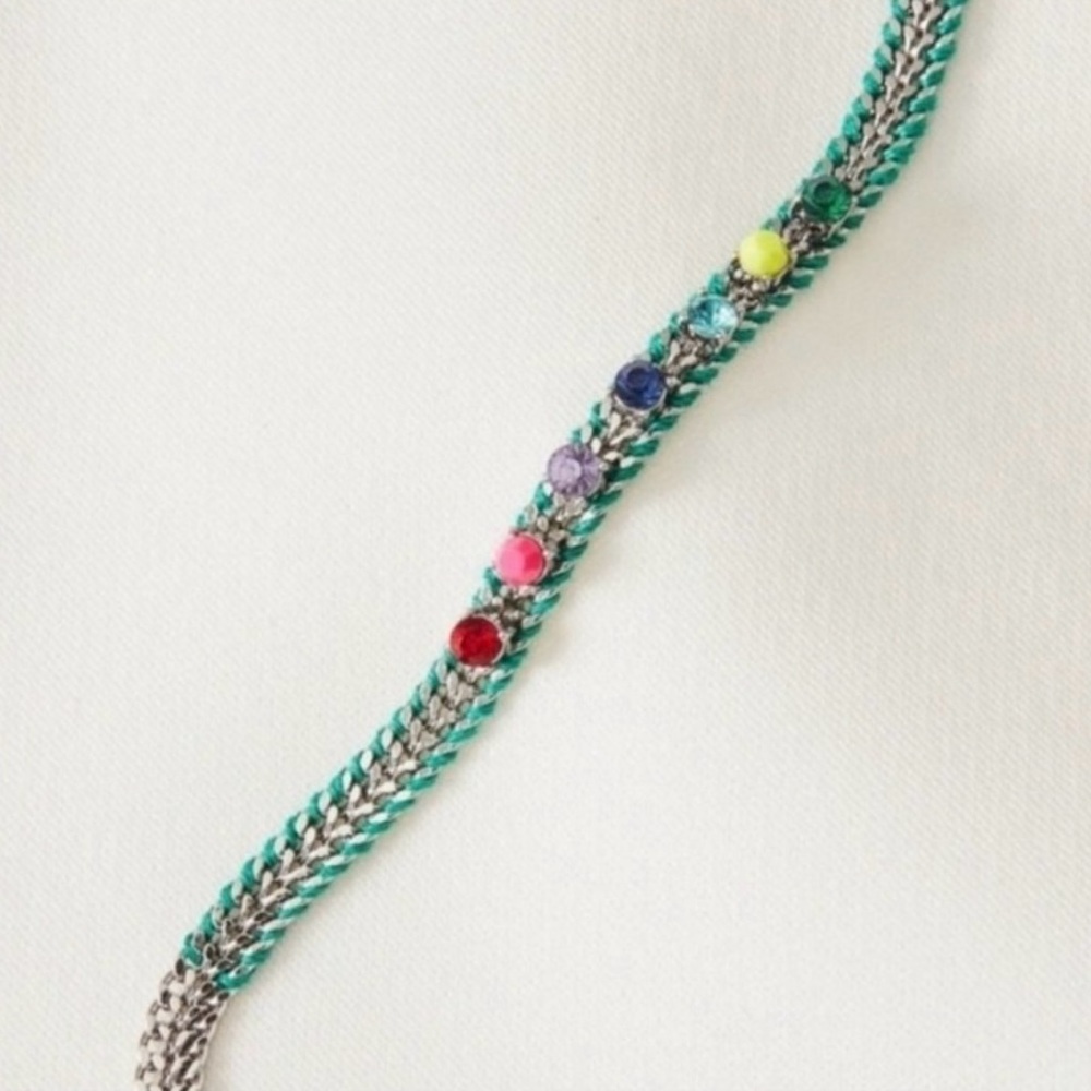 Stella and Dot Autism Awareness Rainbow Friendship Bracelet - new in box!